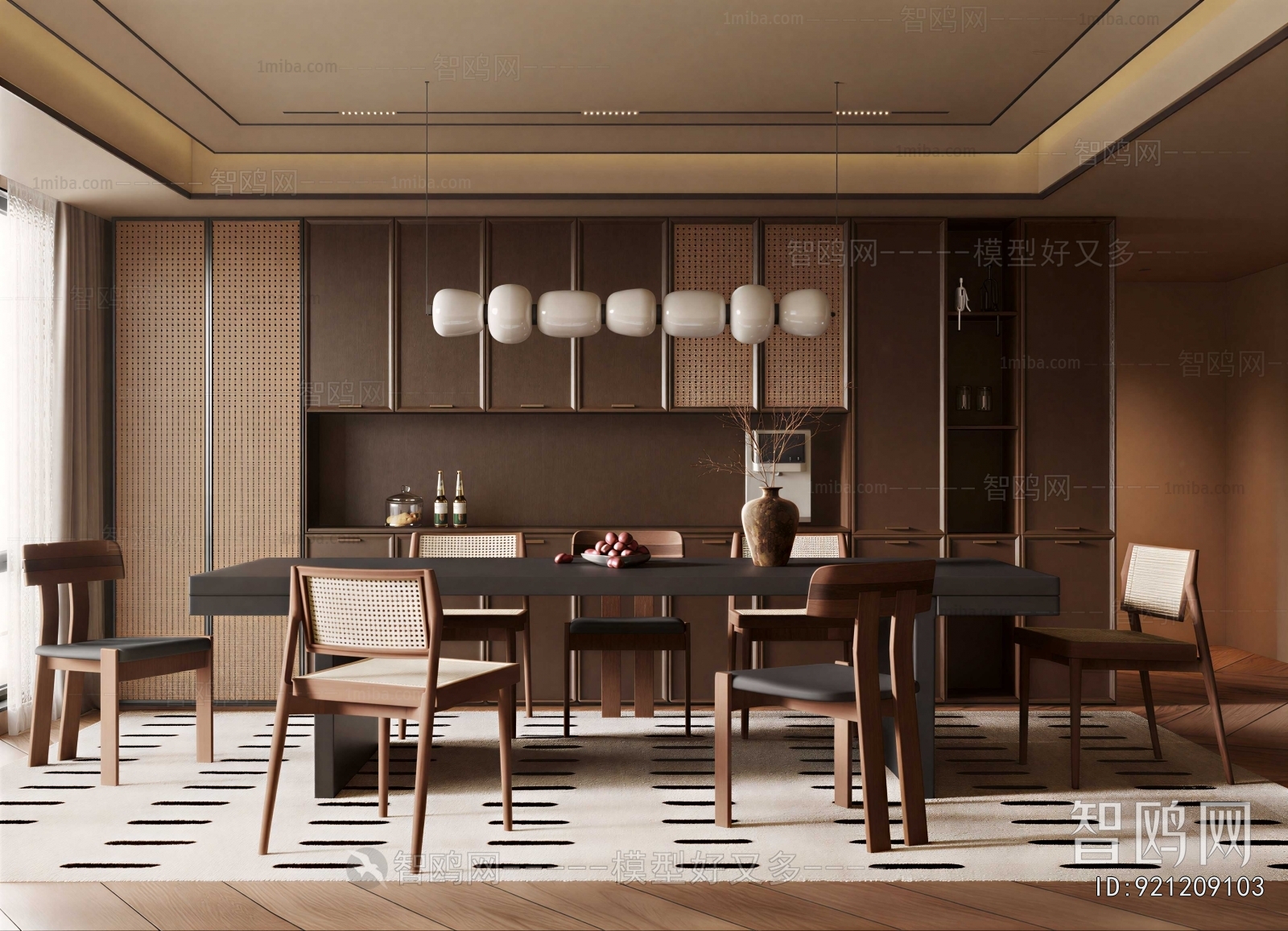 New Chinese Style Dining Room