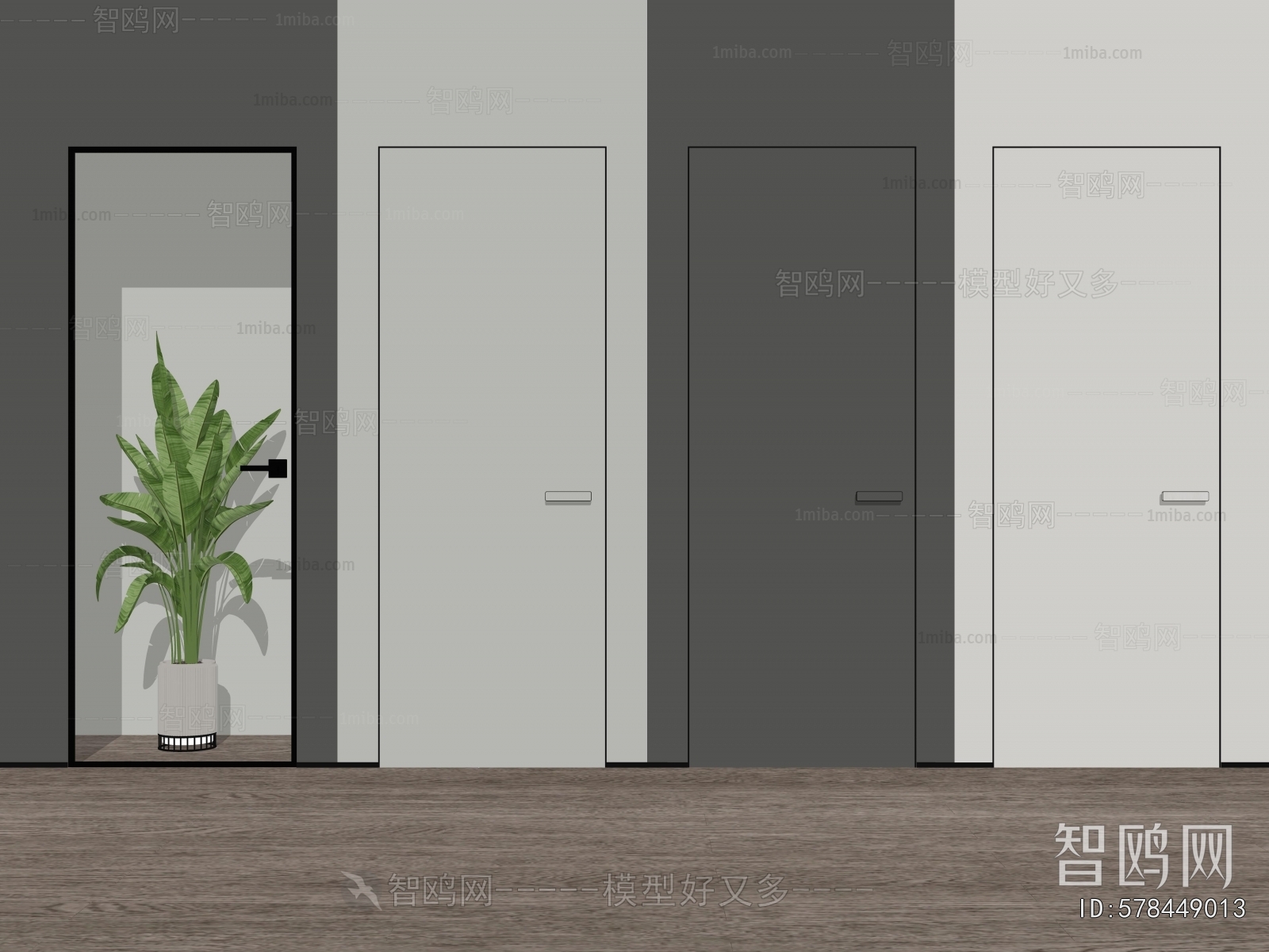 Modern Single Door