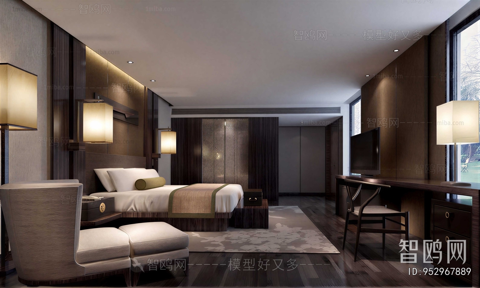 Modern Guest Room