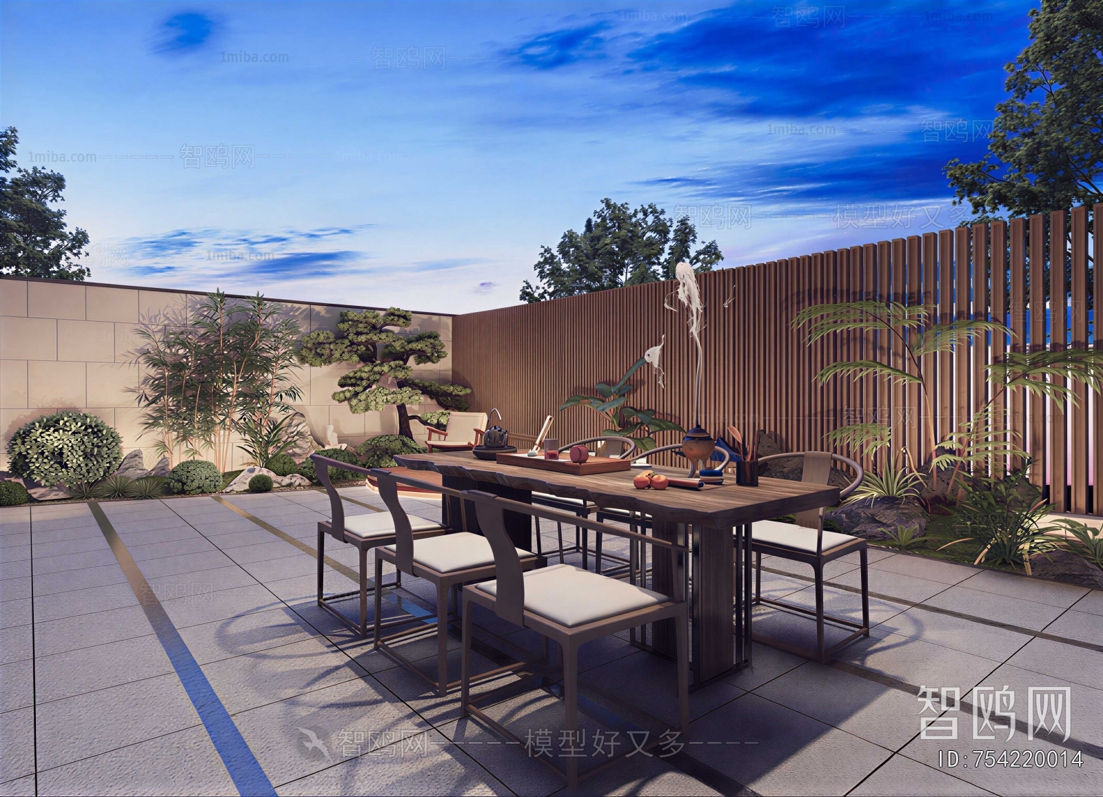 New Chinese Style Courtyard/landscape