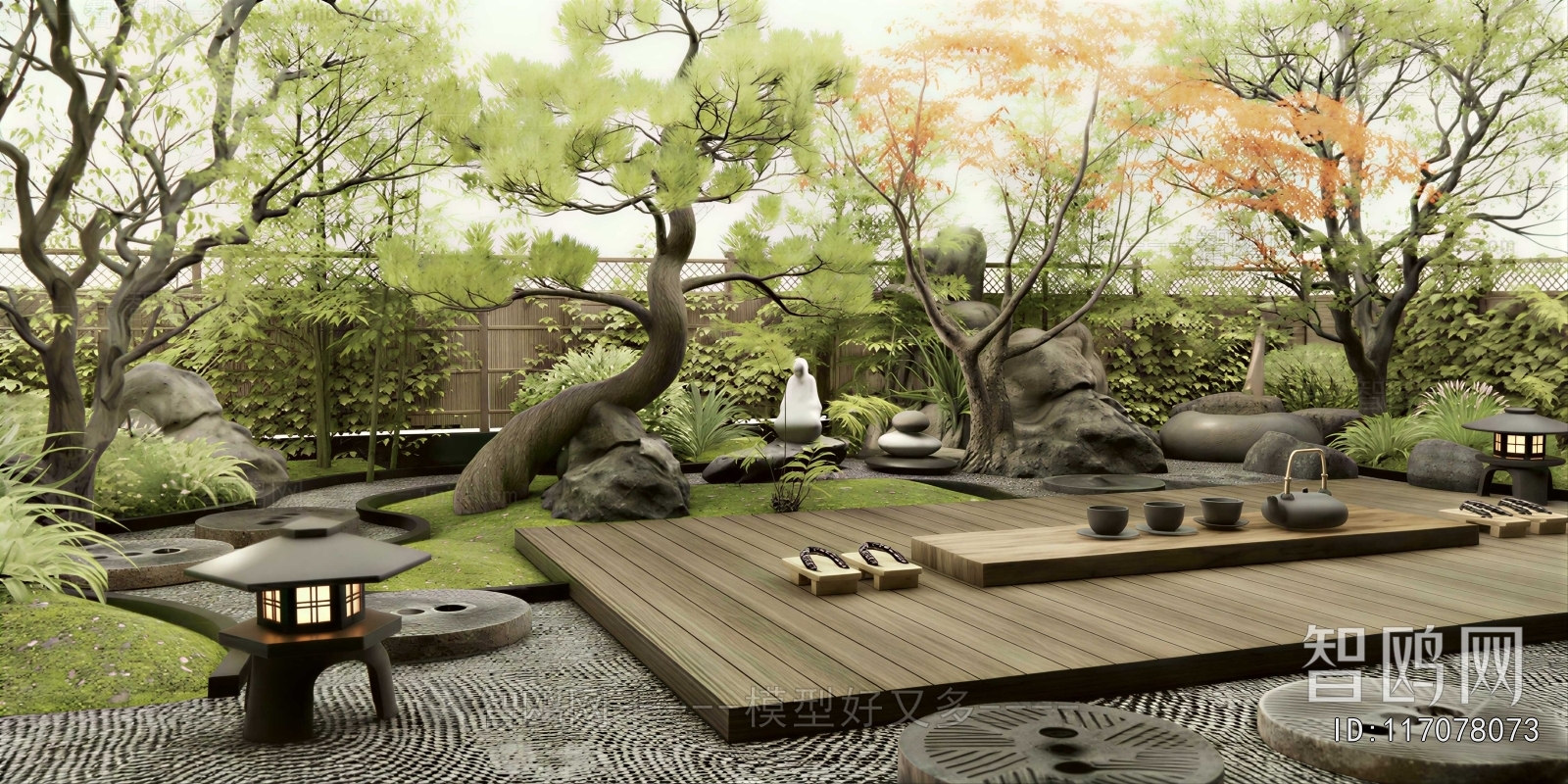 New Chinese Style Courtyard/landscape