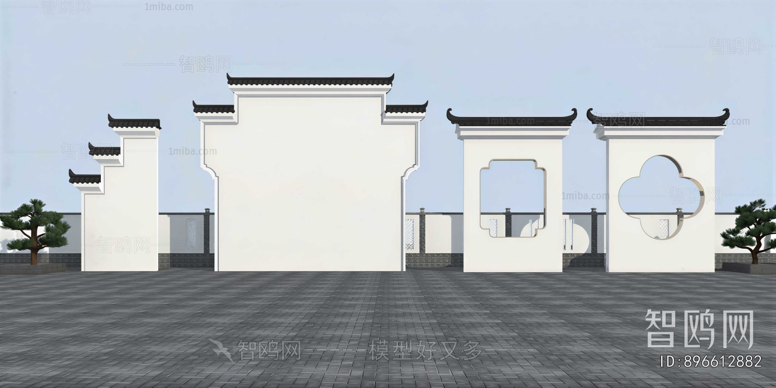 New Chinese Style Landscape Wall