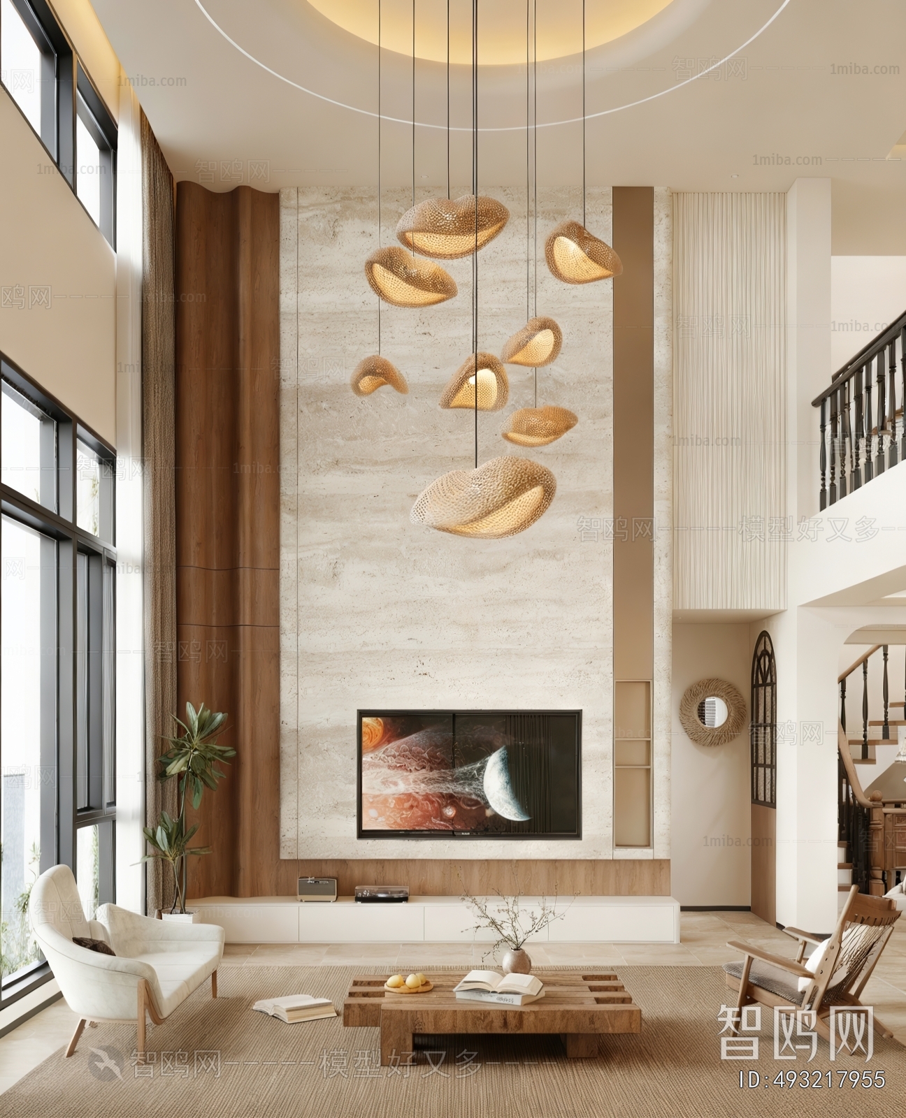 Wabi-sabi Style A Living Room