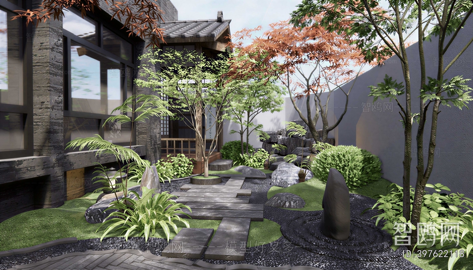 New Chinese Style Courtyard/landscape