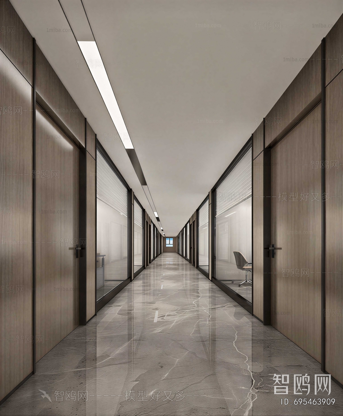 Modern Office Aisle