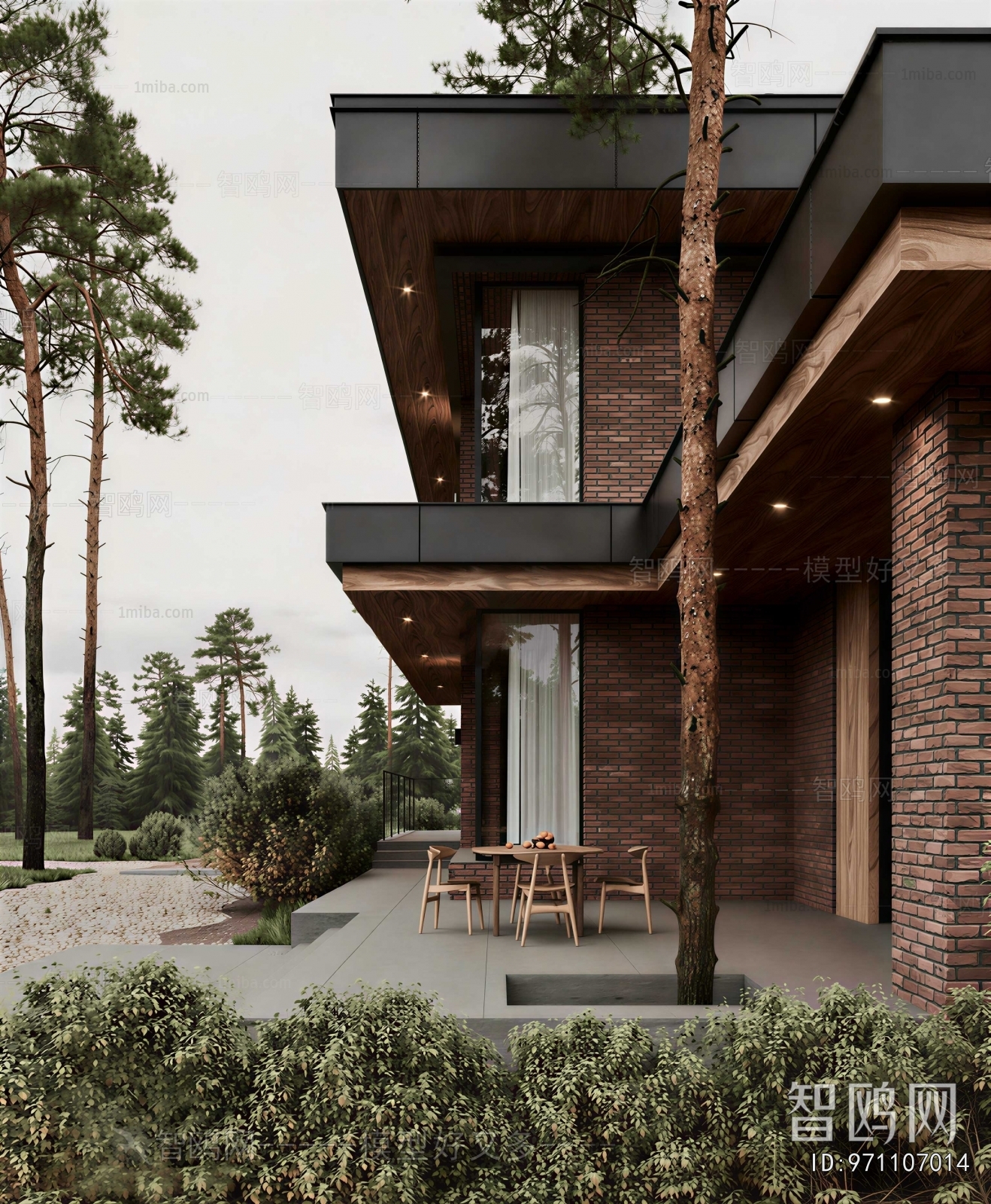 Modern Courtyard/landscape