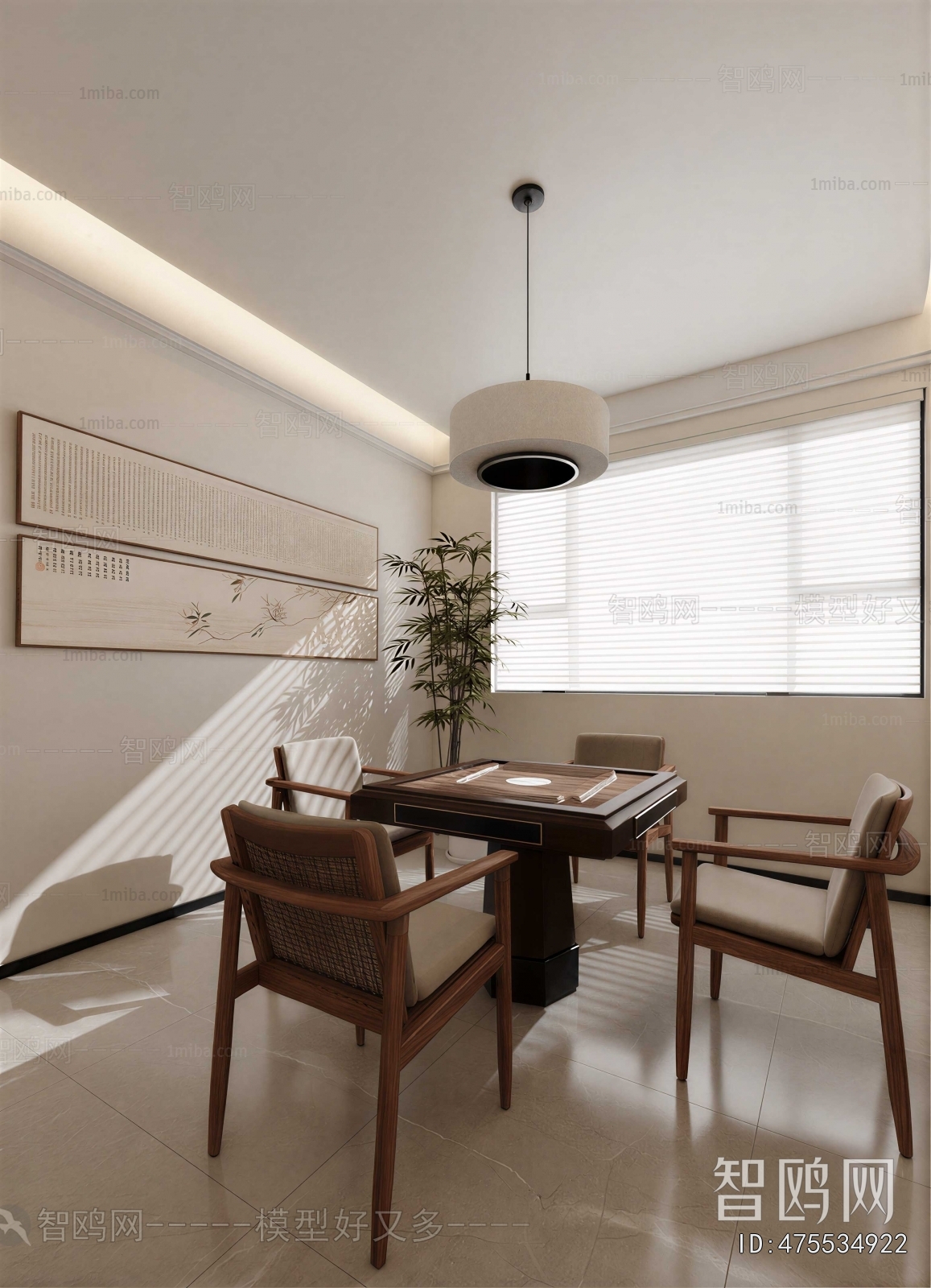 New Chinese Style Chess And Card Room