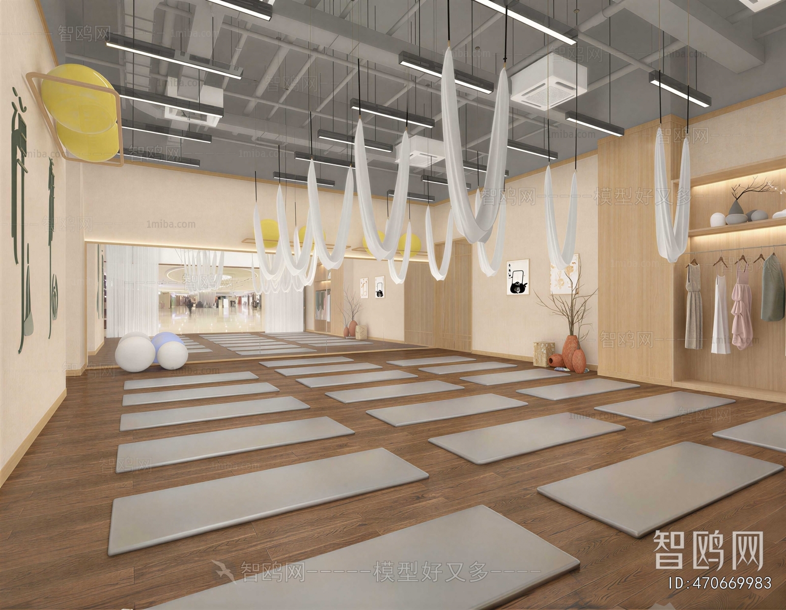 Modern Yoga Room