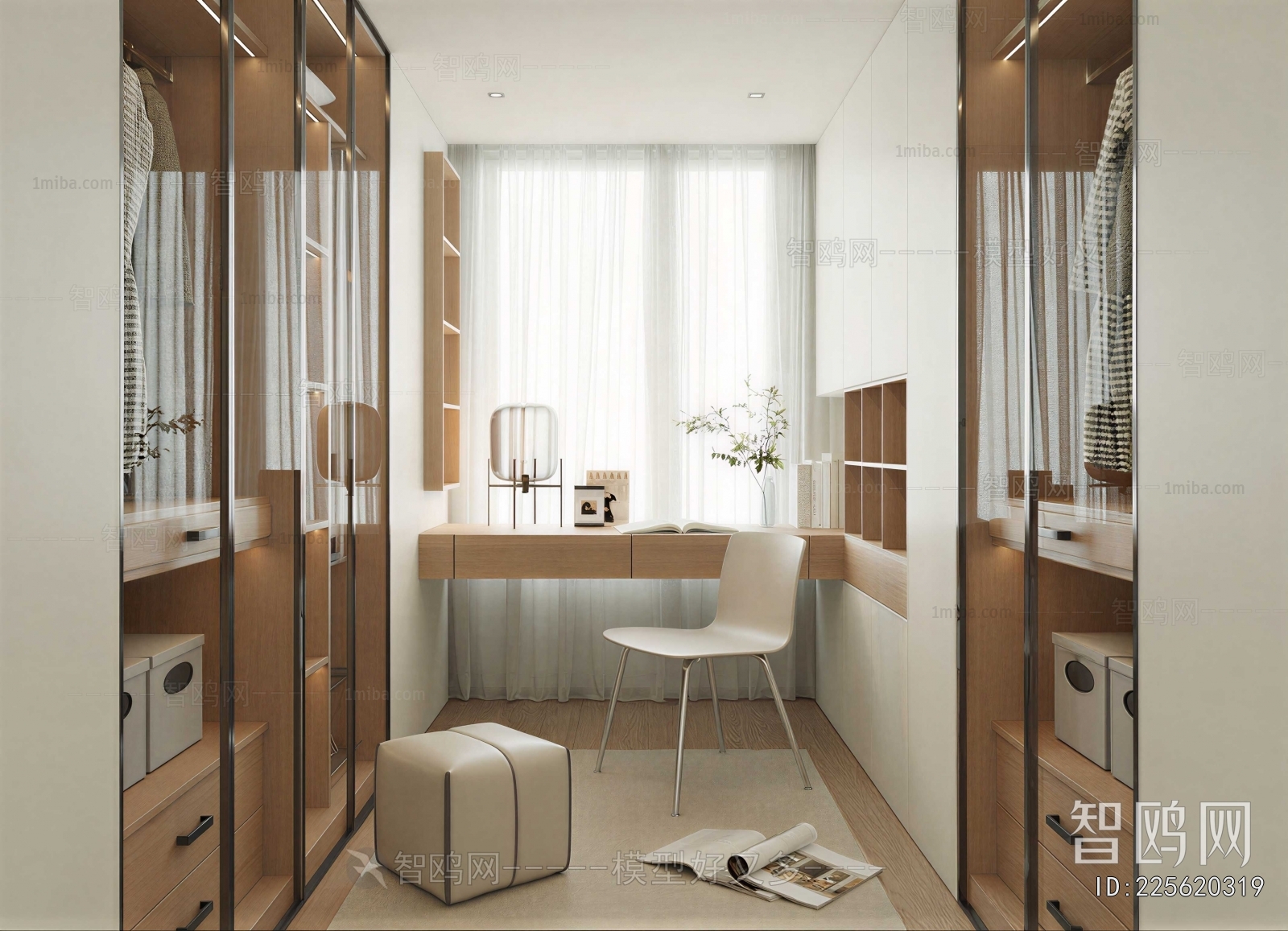 Modern Clothes Storage Area