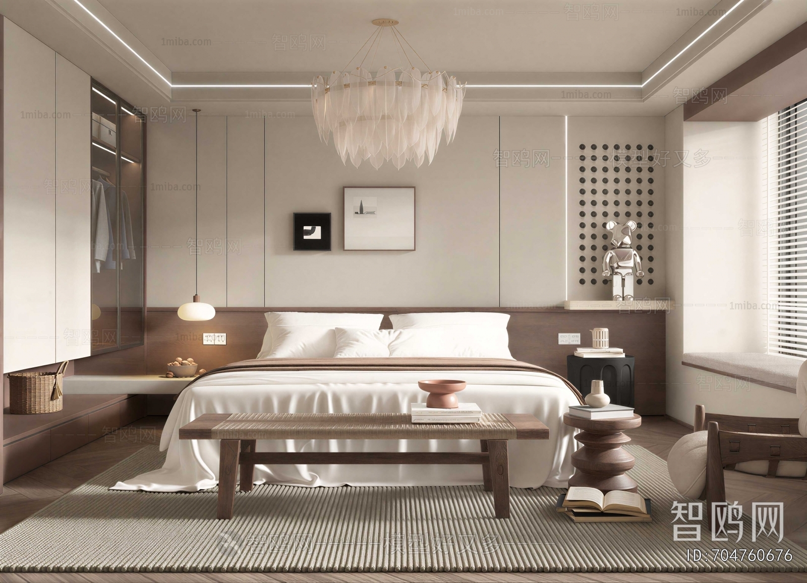 Wabi-sabi Style Bedroom