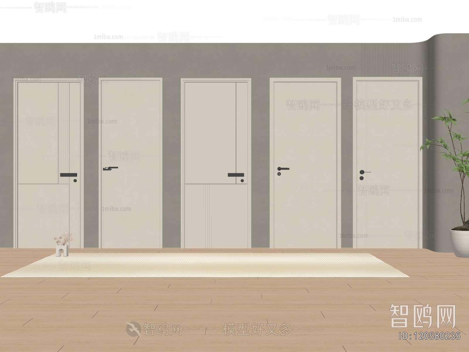 Modern Single Door
