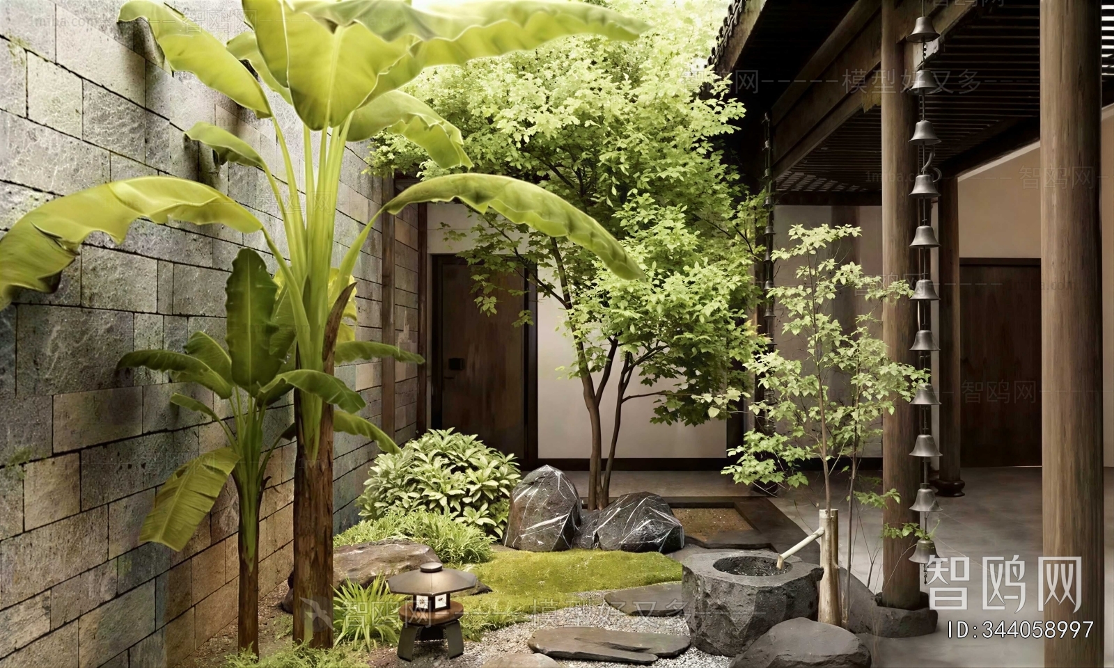 Japanese Style Courtyard/landscape