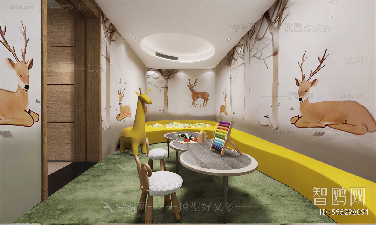 Modern Children's Room Activity Room