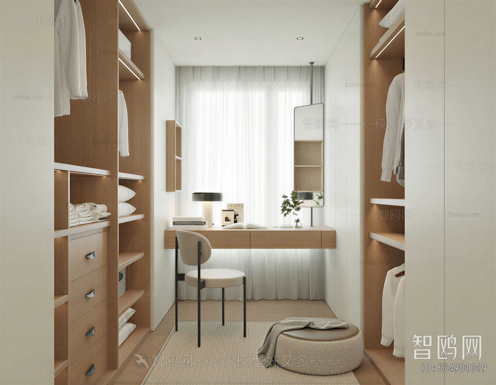 Modern Clothes Storage Area