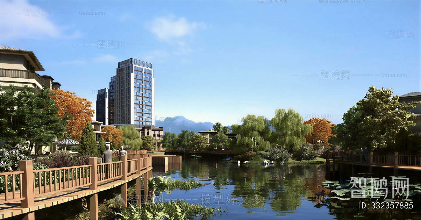Modern Park Landscape