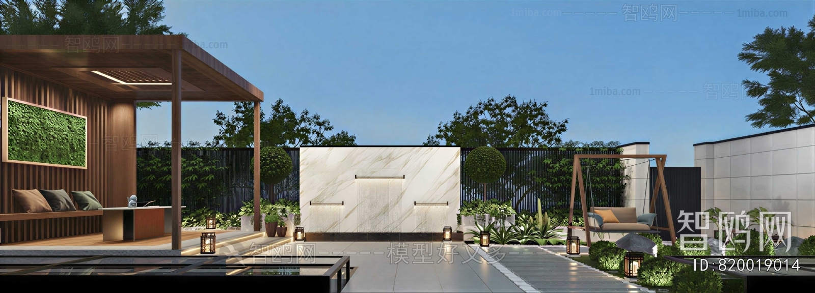 Modern Courtyard/landscape