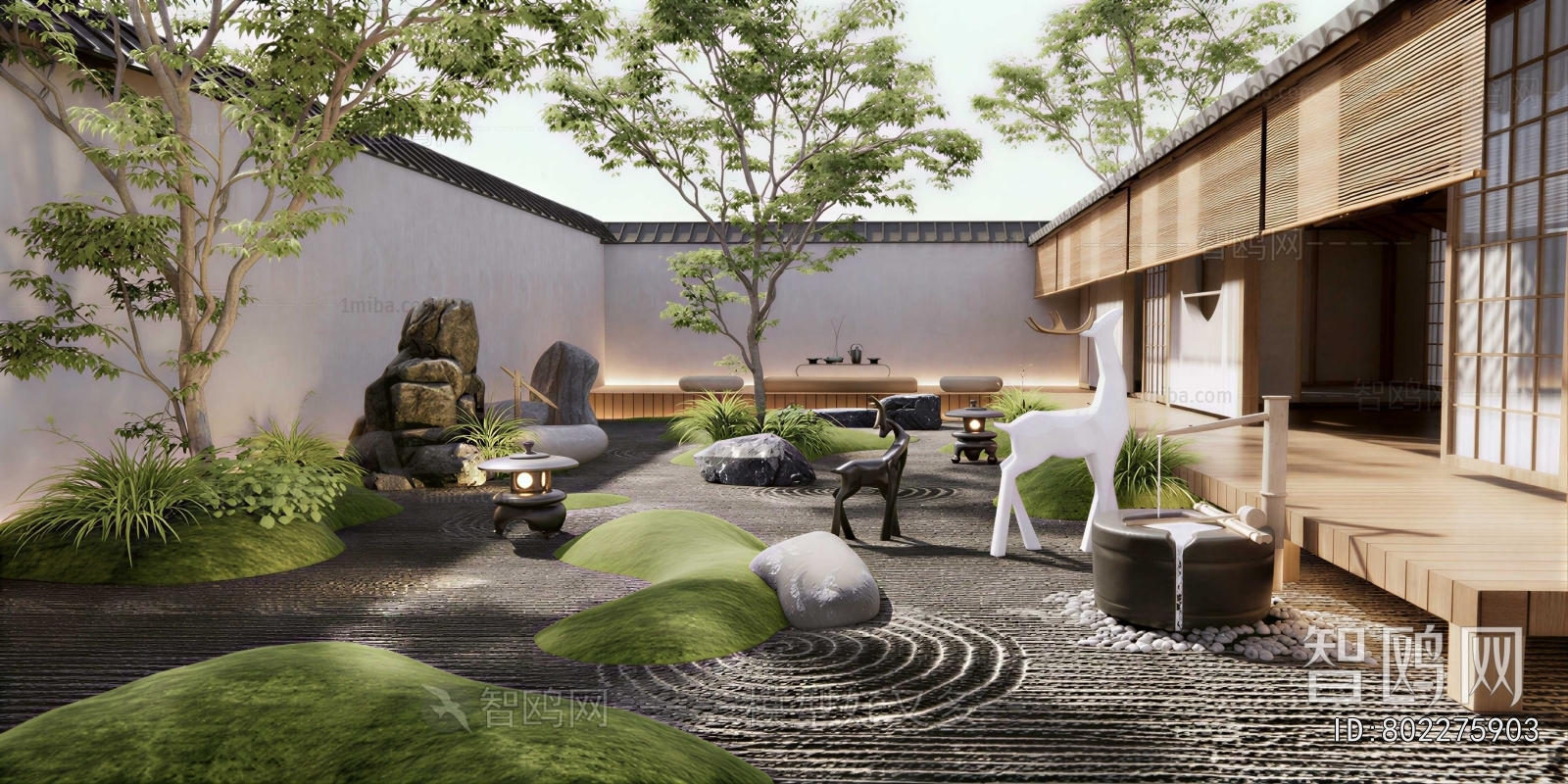 Japanese Style Courtyard/landscape