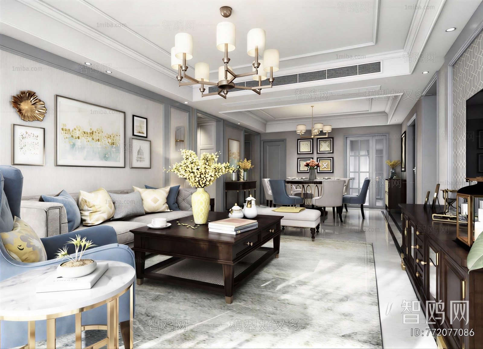 American Style A Living Room