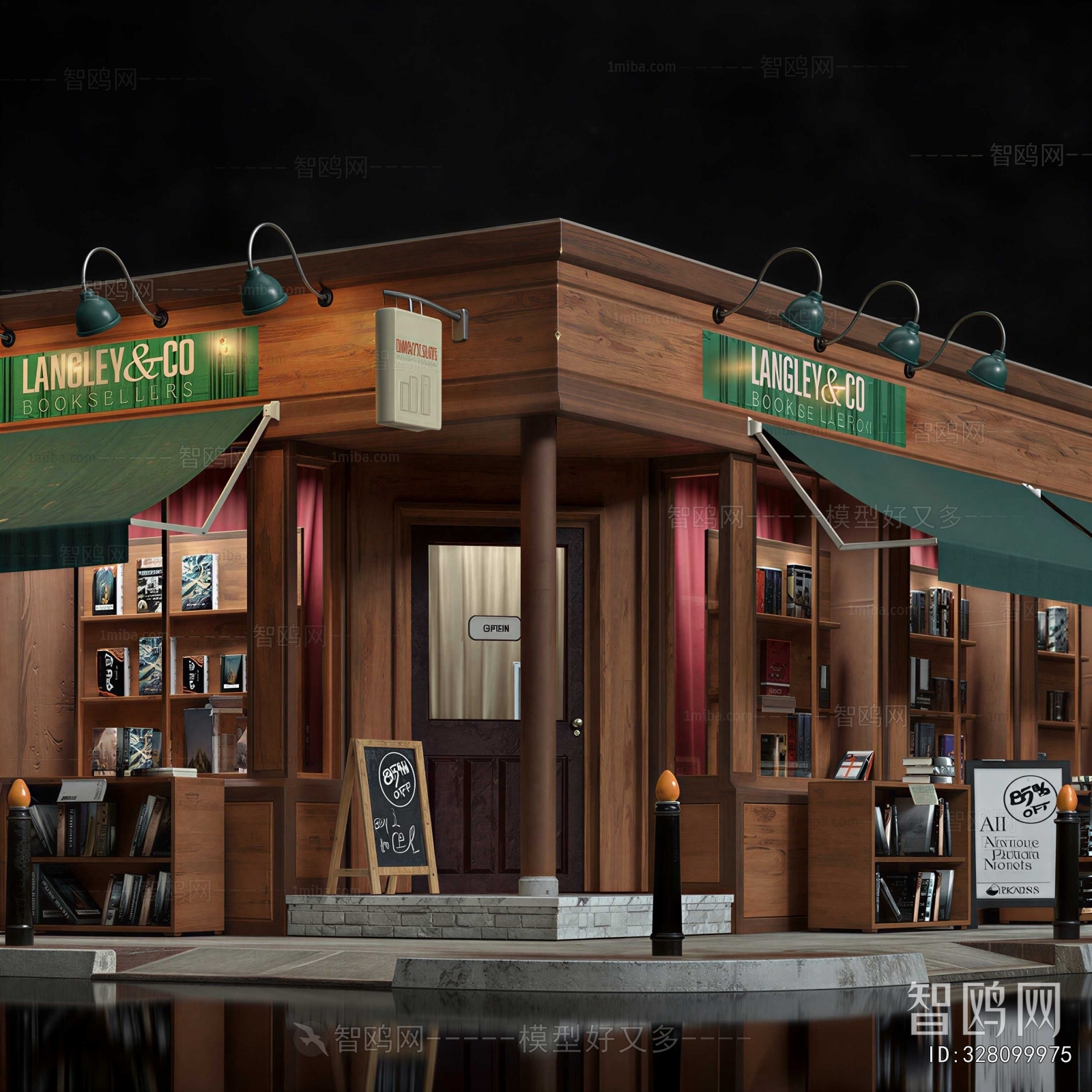 Retro Style Appearance Of Commercial Building