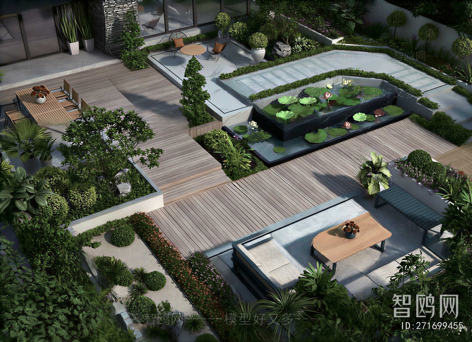 Modern Courtyard/landscape