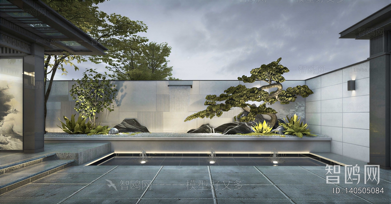 New Chinese Style Courtyard/landscape
