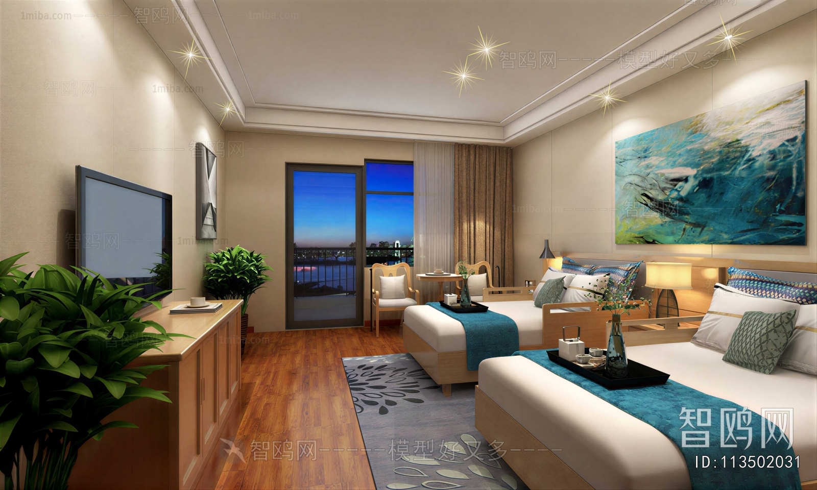 Modern Guest Room