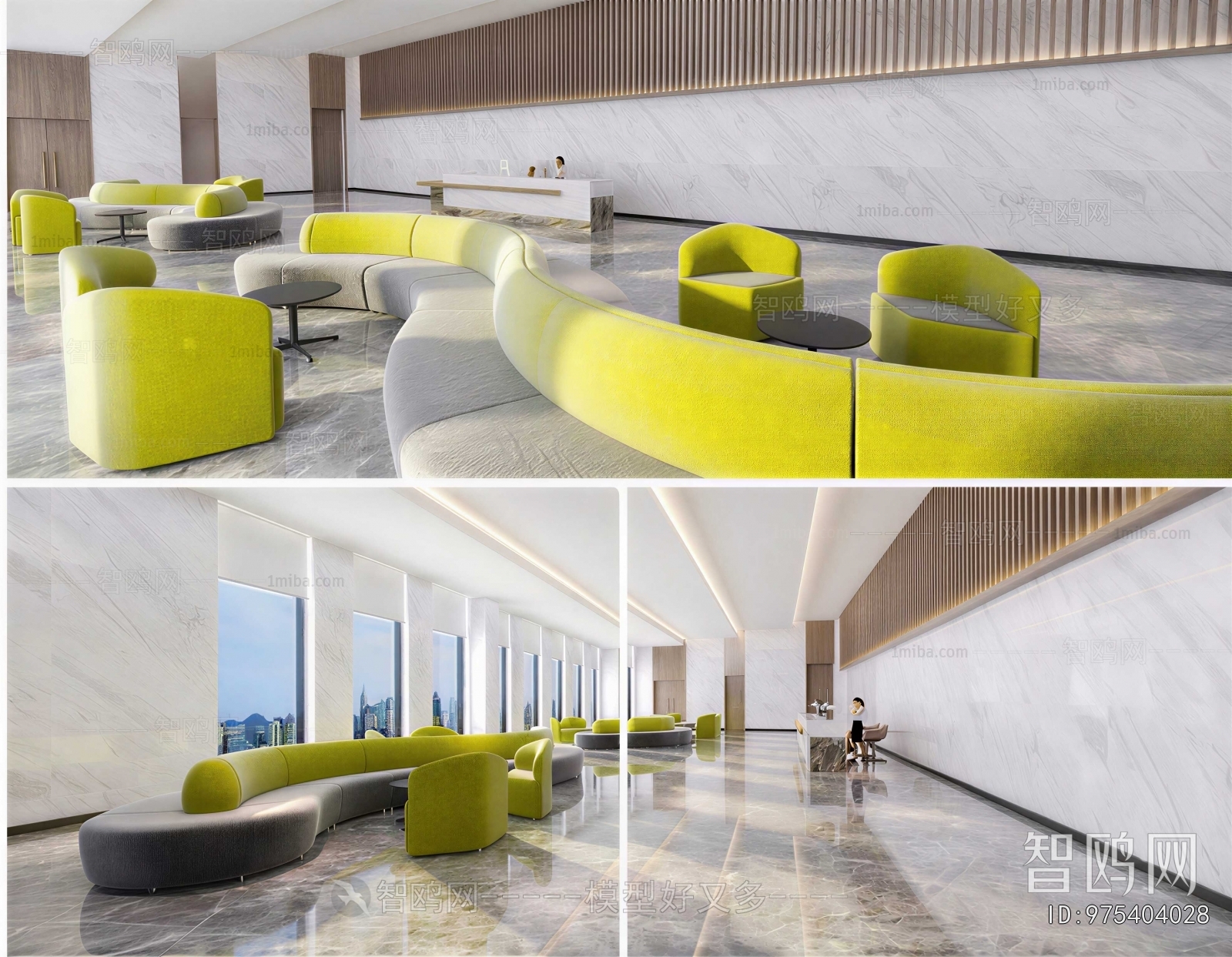 Modern Office Reception Desk