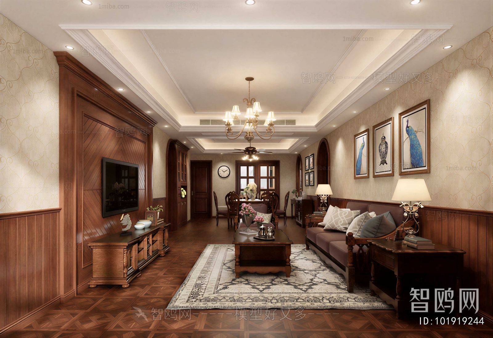 American Style A Living Room