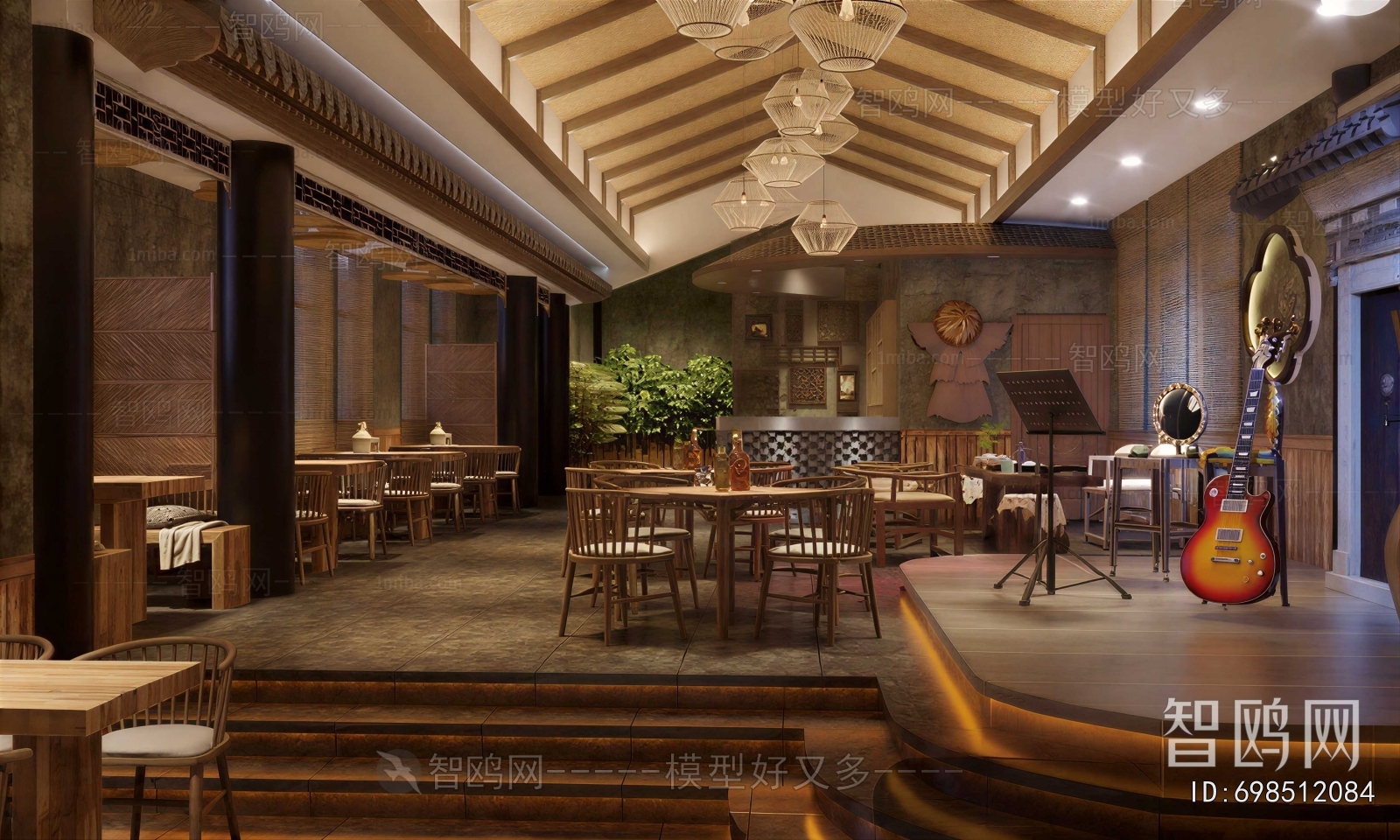 Southeast Asian Style Dining Room