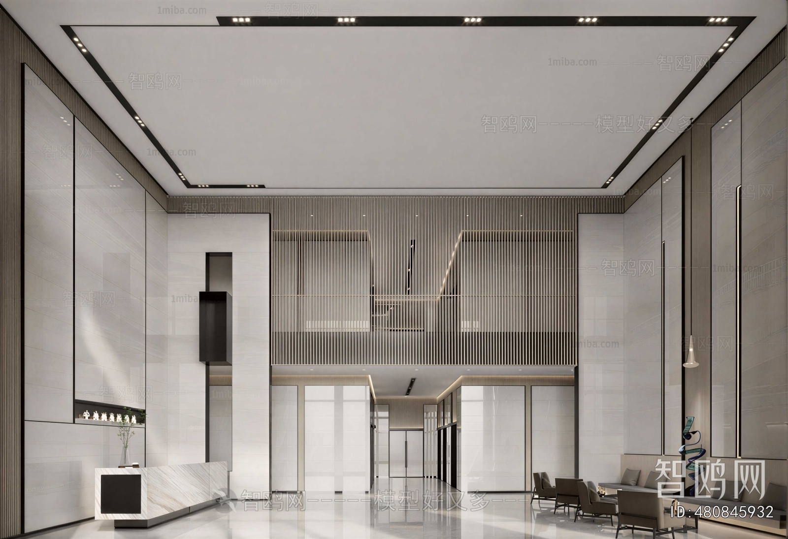 Modern Office Reception Desk