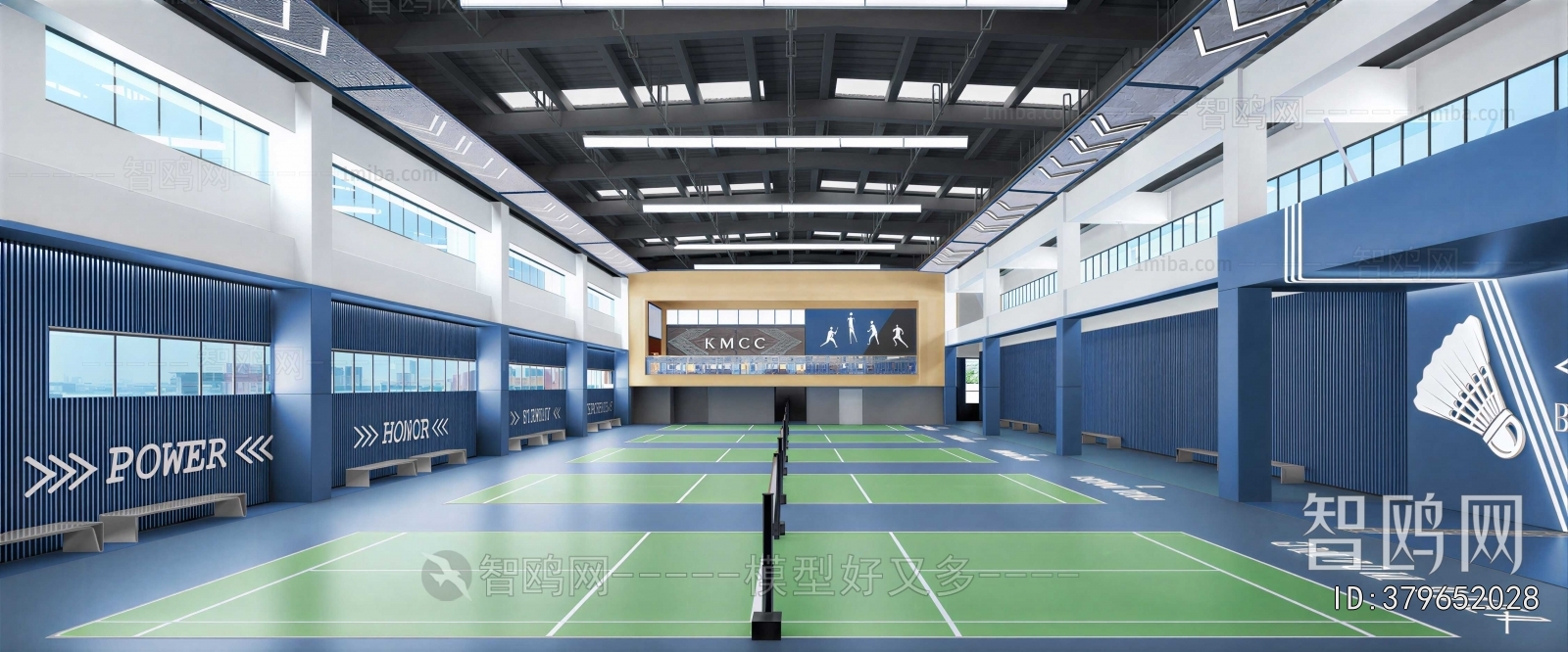 Modern Indoor Badminton Court