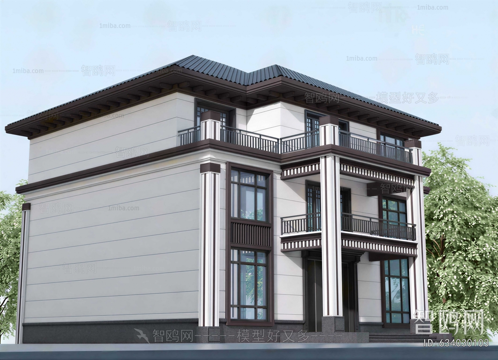 New Chinese Style Detached Villa