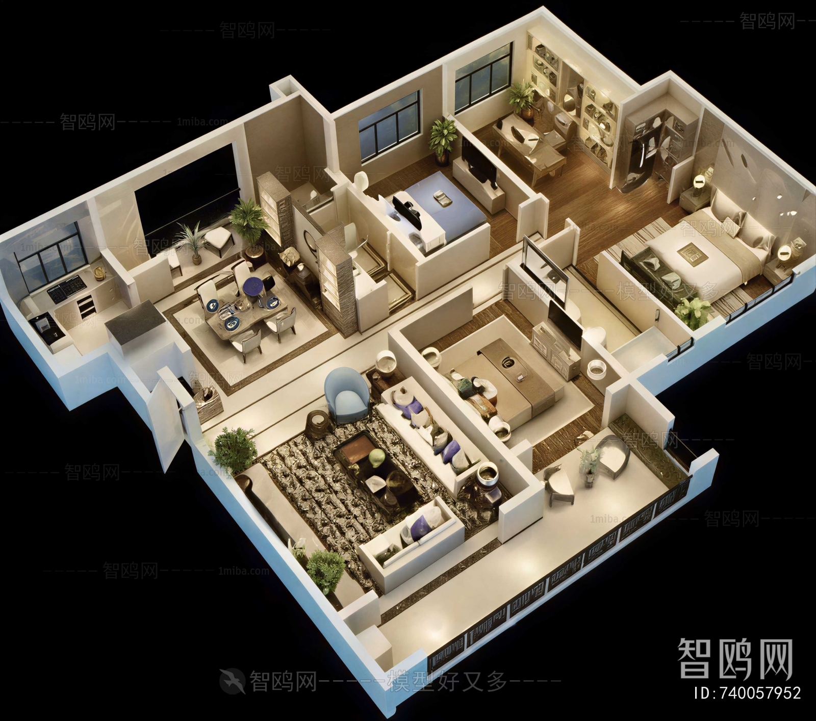 Modern A Bird's-eye View Of Home Decoration