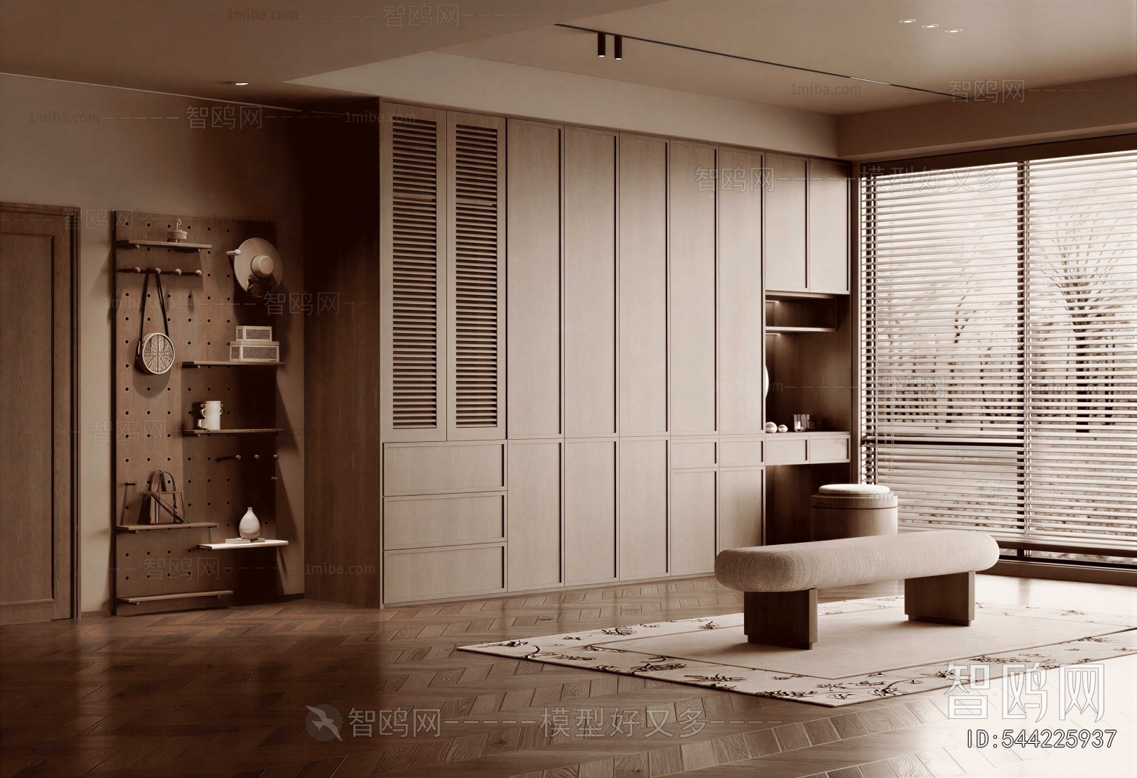 Modern Clothes Storage Area