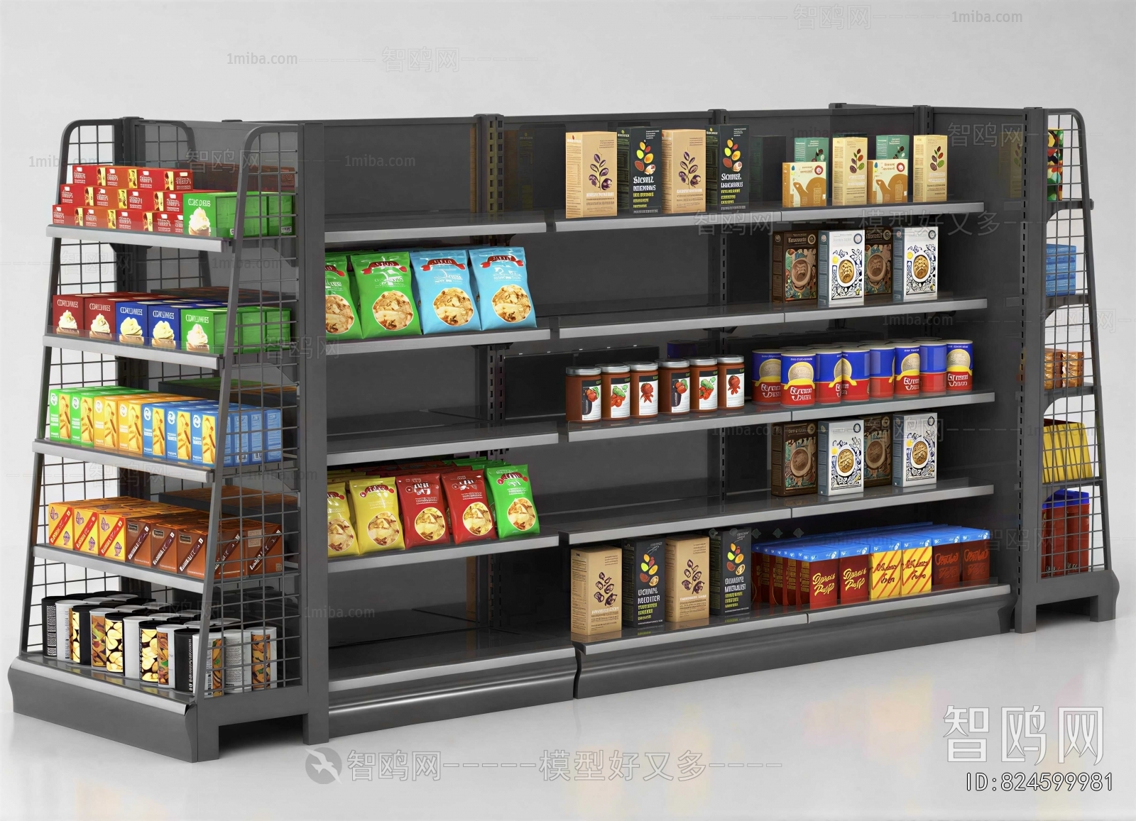 Modern Supermarket Shelf