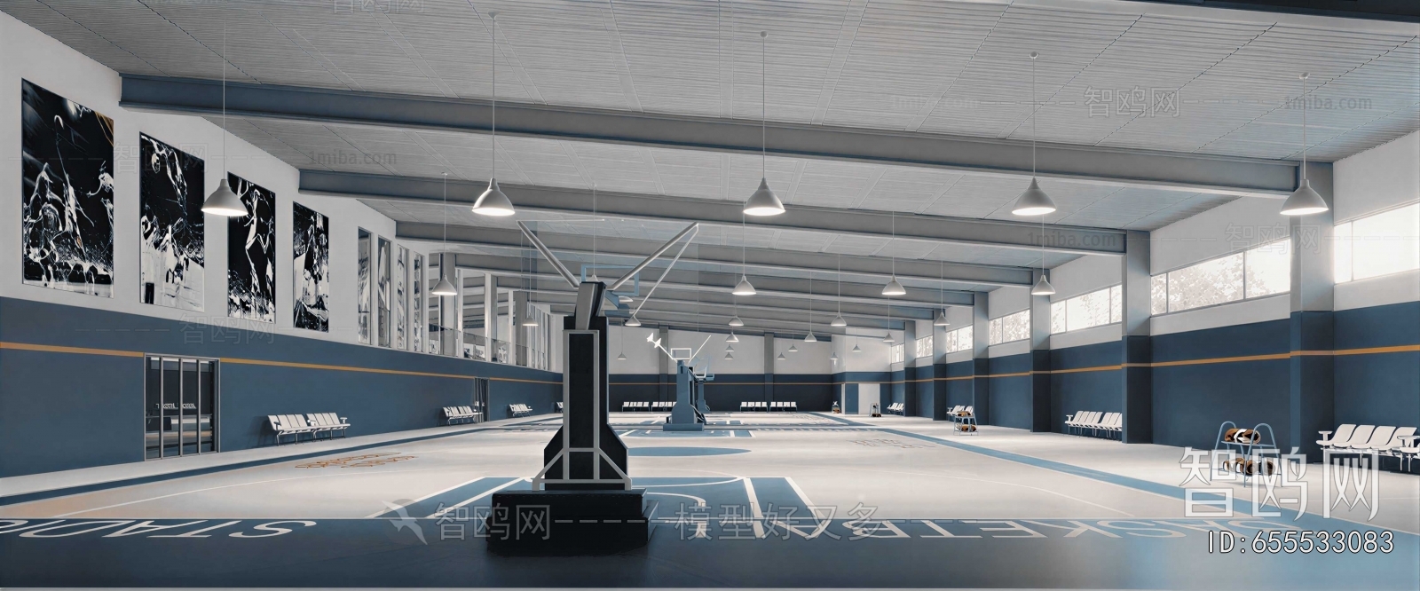 Modern Basketball Arena