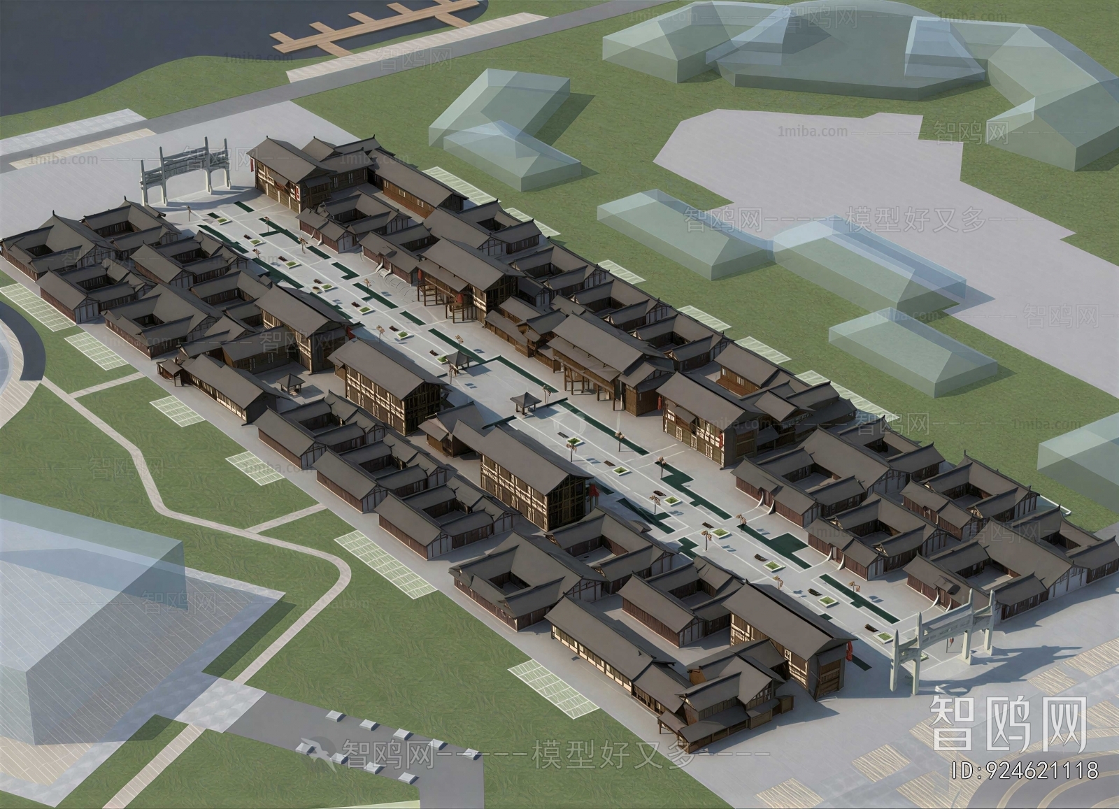 New Chinese Style Commercial Street