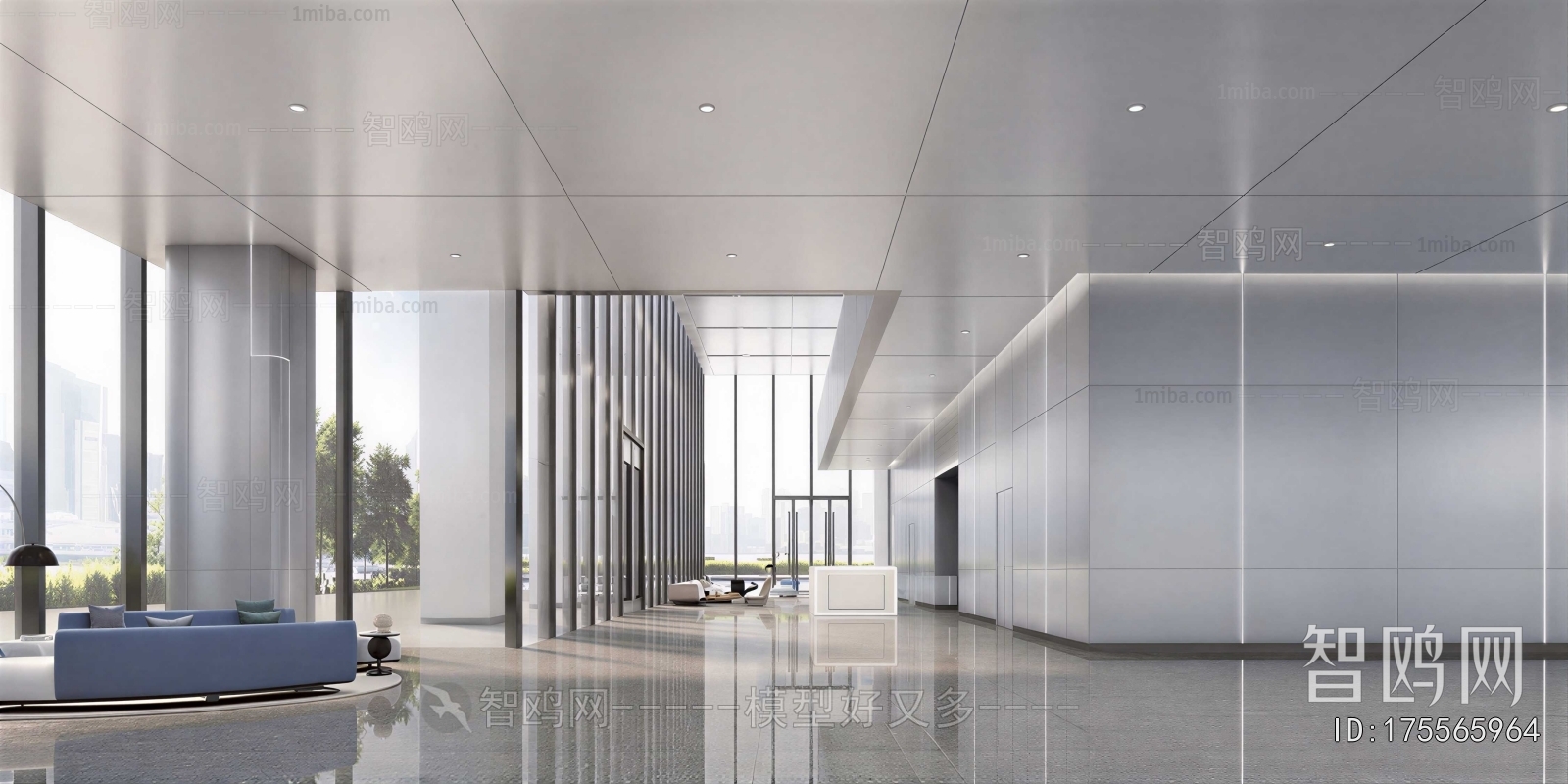 Modern Office Reception Desk
