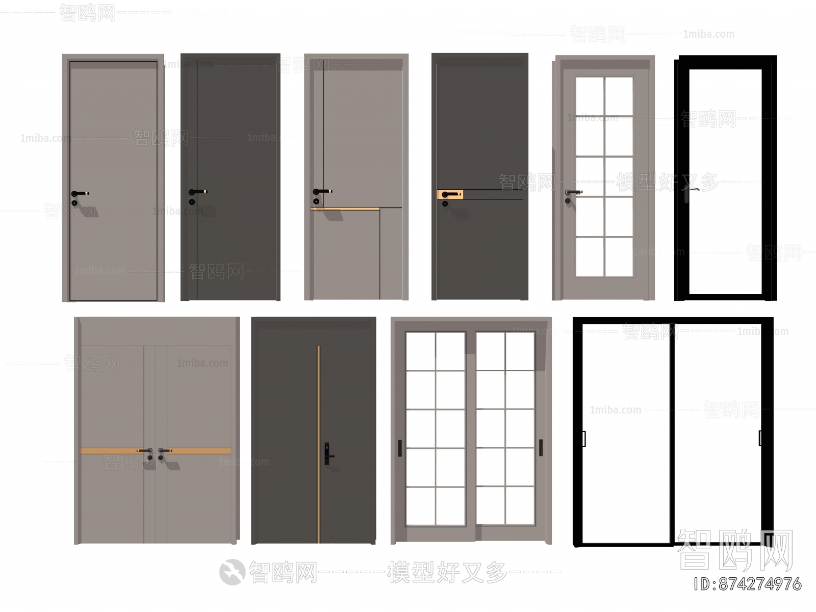 Modern Single Door