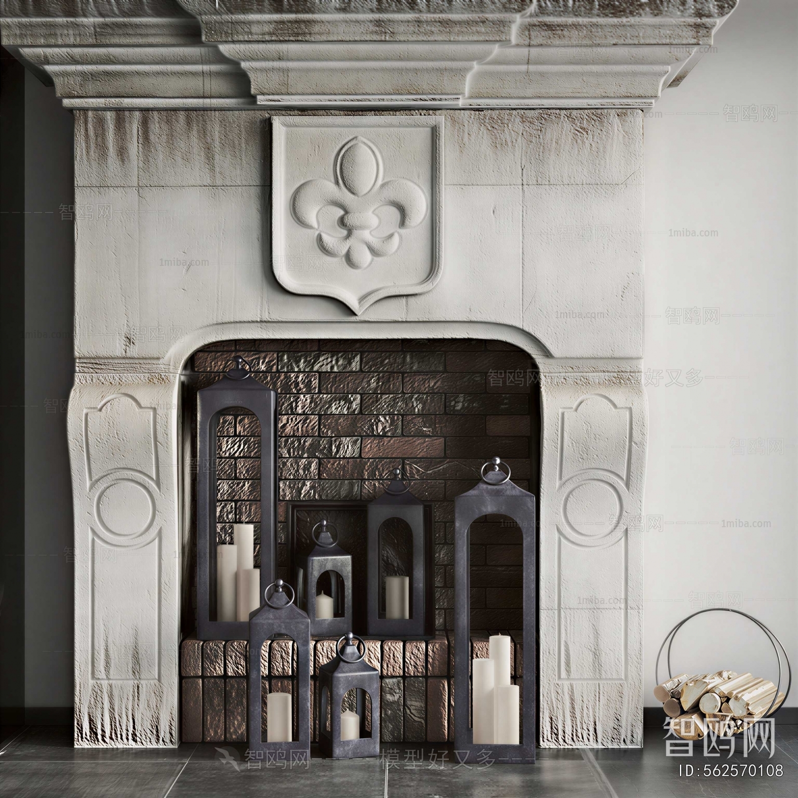 European Style Fireplace