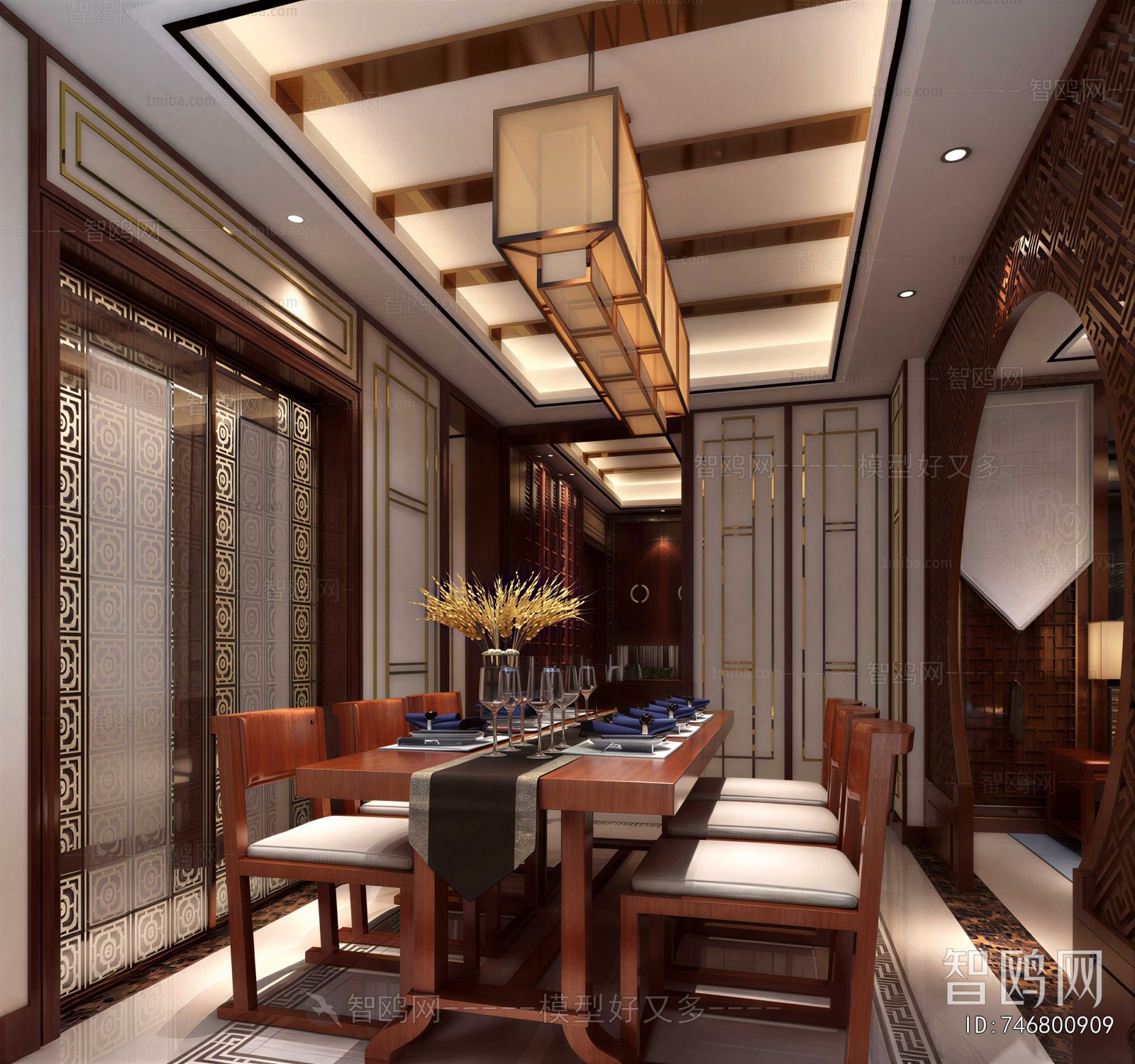 New Chinese Style Dining Room