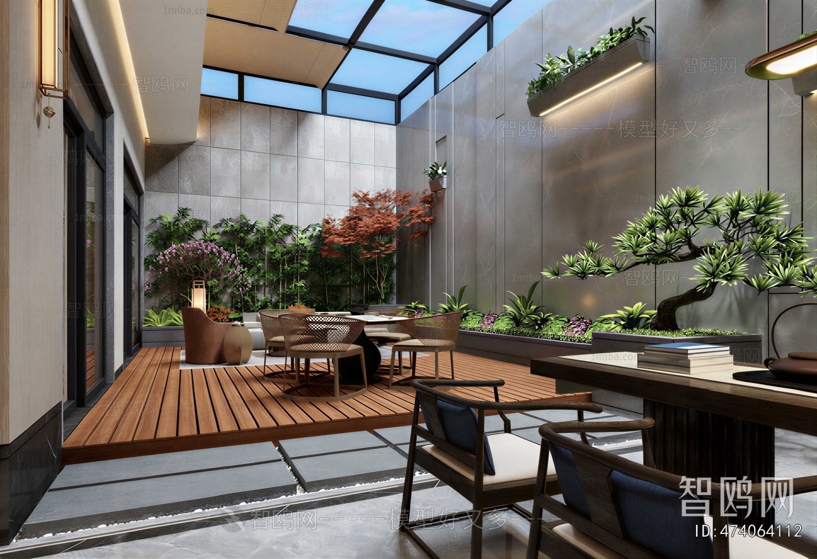 New Chinese Style Courtyard/landscape