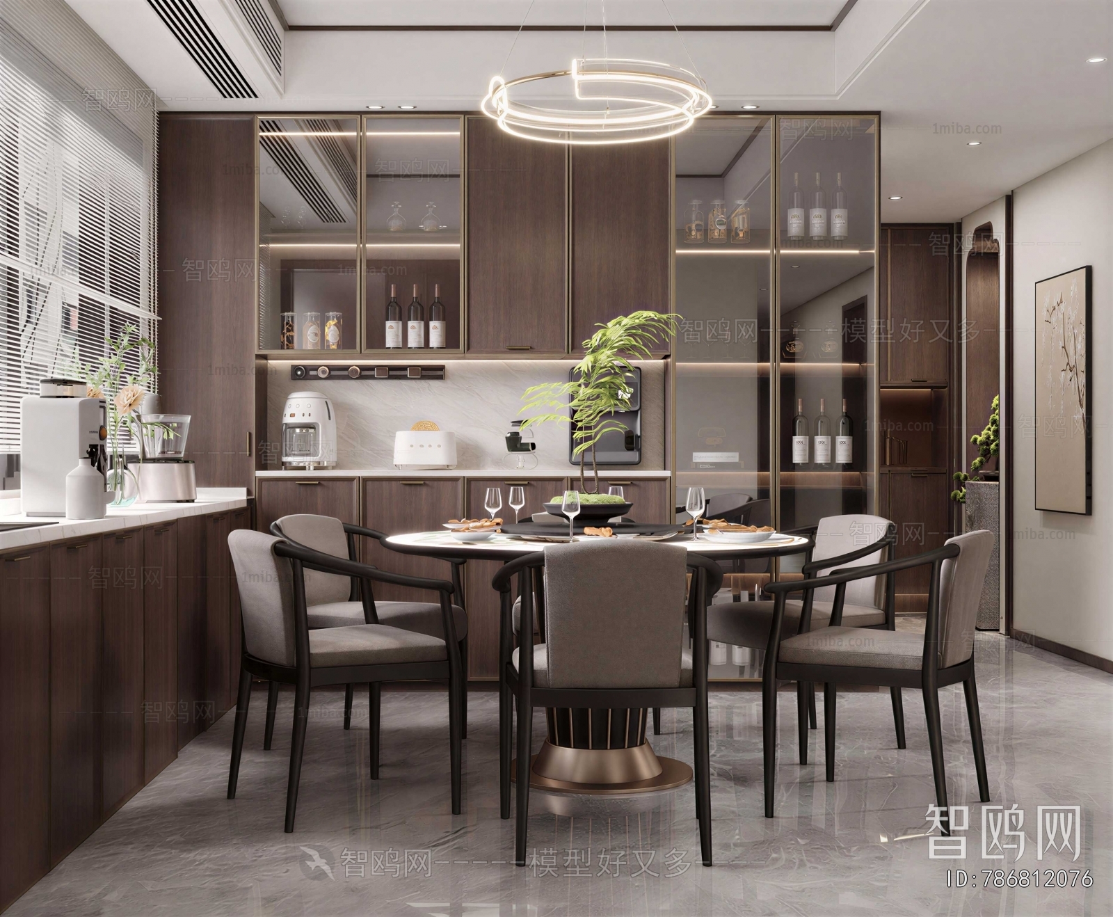 New Chinese Style Dining Room