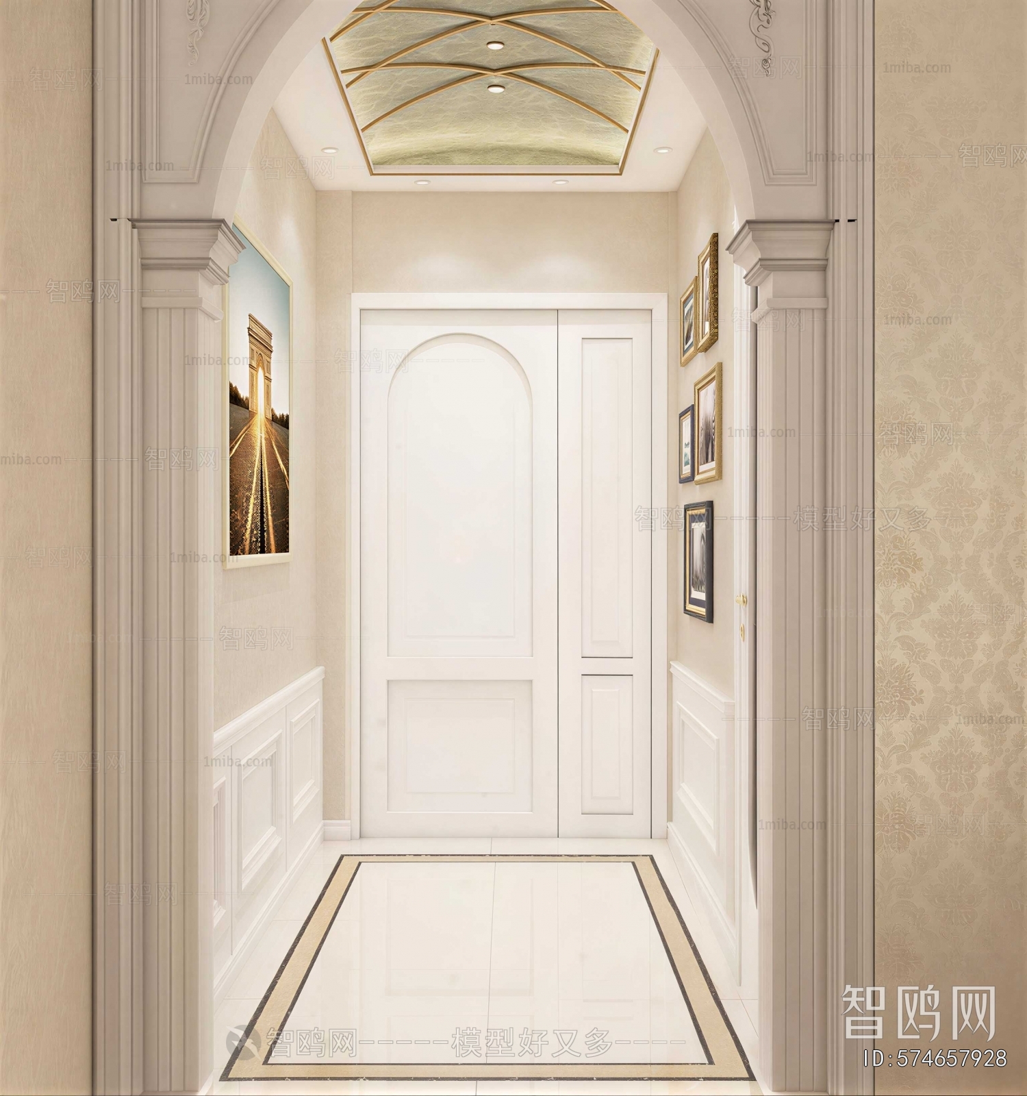 European Style Hallway