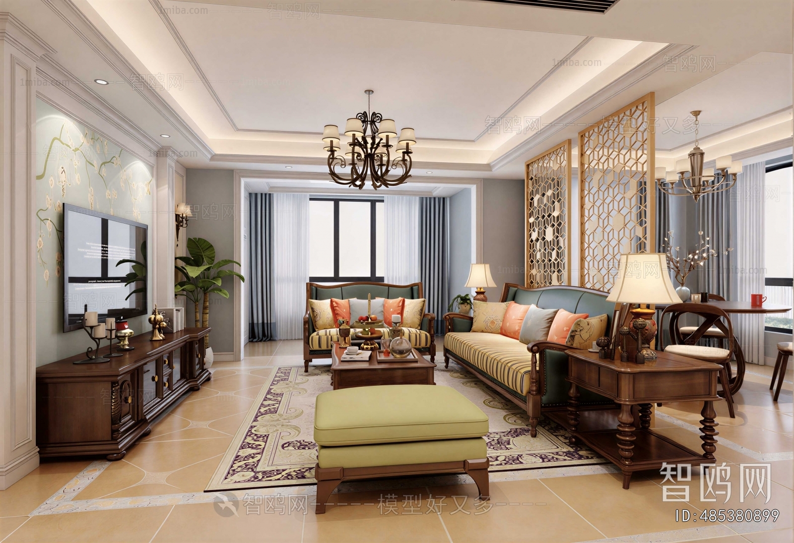 American Style A Living Room