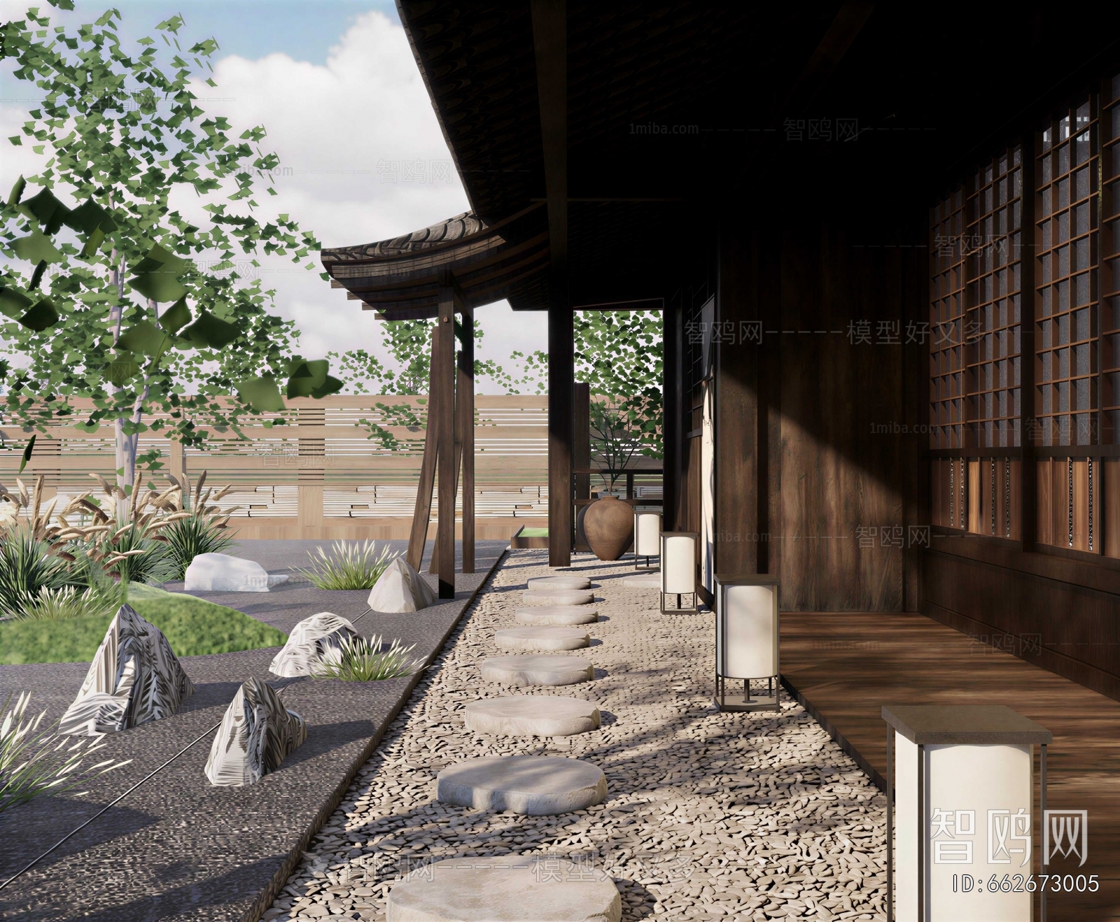 Japanese Style Courtyard/landscape