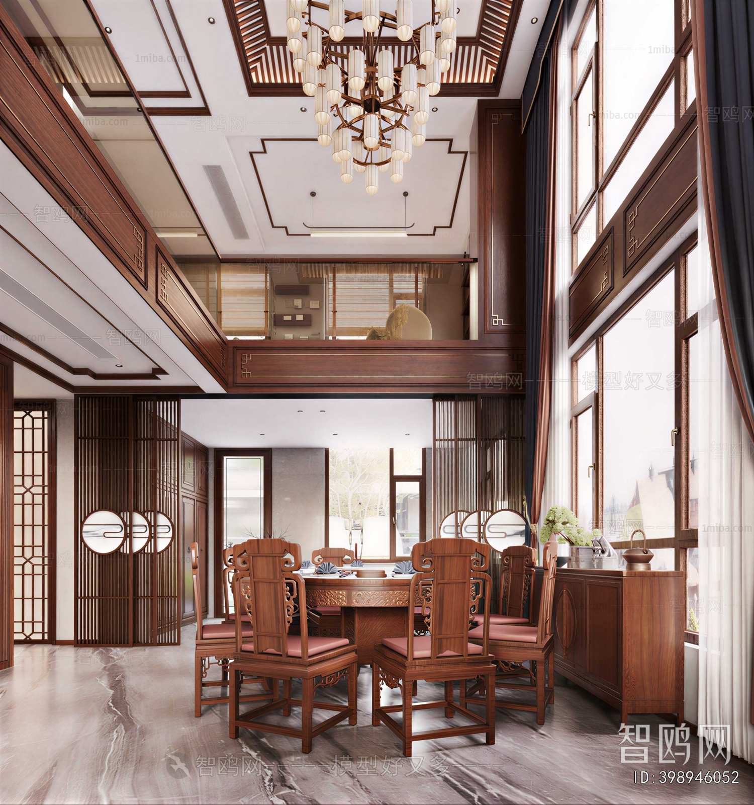New Chinese Style Dining Room