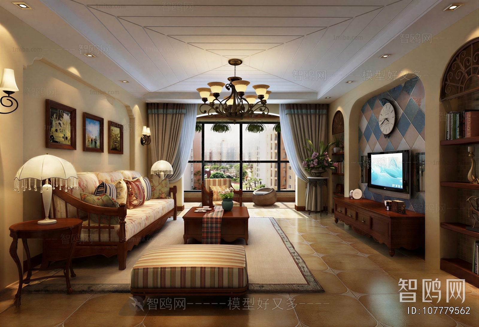American Style A Living Room