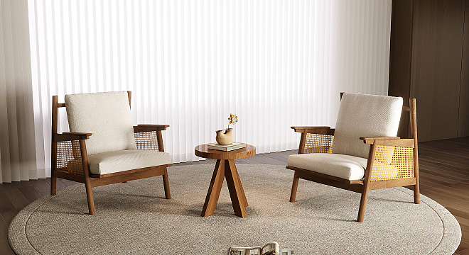 Wabi-sabi Style Lounge Chair