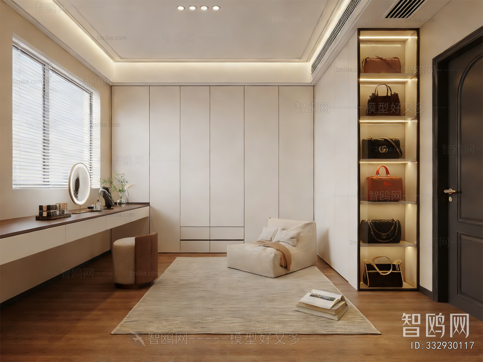 Modern Clothes Storage Area